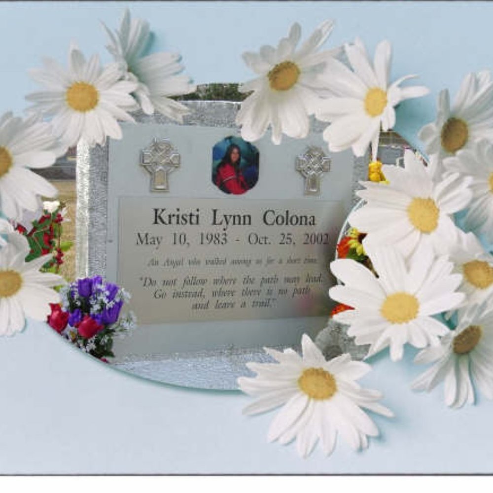 21 years ago - on Oct.25 - my Daughter CHANGED NEIGHBORHOODS and moved TO HEAVEN